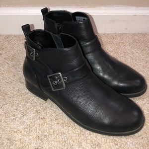 Black Vionic Ankle Boots